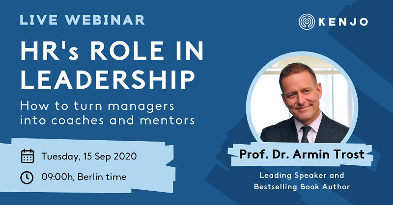 Webinar: HR's role in leadership Enable your company's managers to become true leaders, mentors and coaches